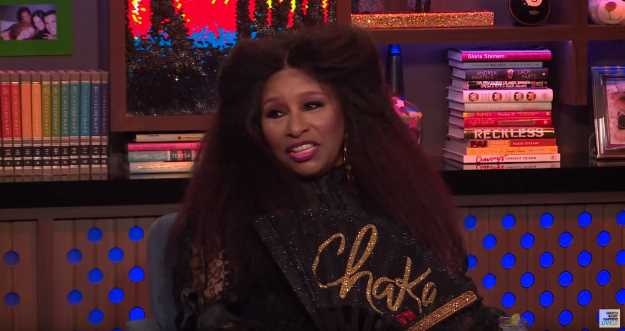 Chaka Khan during Andy Cohen's 'Watch What Happens Live' Show