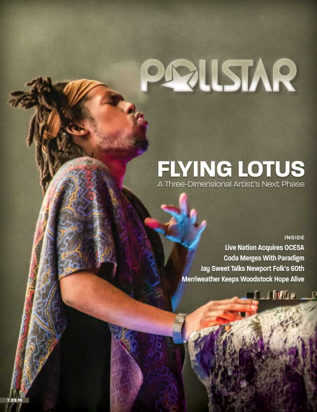 Cover of Pollstar's July 29, 2019, issue. PhotoCredit: Dustin Downing on behalf of the Los Angeles Philharmonic Association