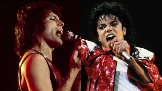 Freddie Mercury and Michael Jackson recorded a handful of duets. Picture: Getty
