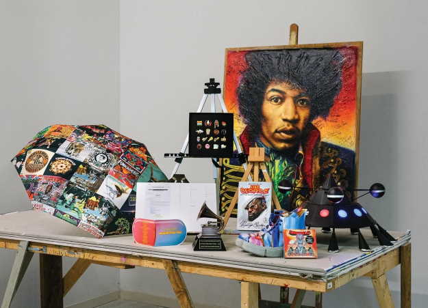 George Clinton desk. Photo: Rose Marie Cromwell for WSJ. Magazine