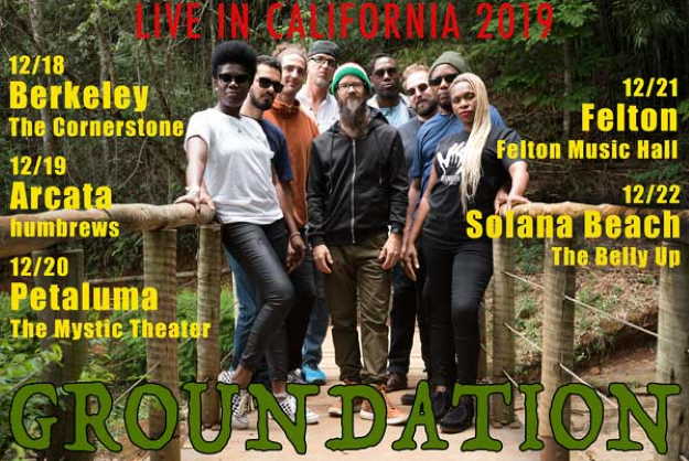 Groundation 5 shows California December