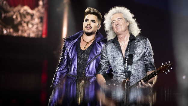 Adam Lambert and Brian May. PhotoCredit: RICKY WILSON/STUFF