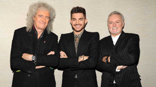 Queen + Adam Lambert in 2014. Picture: Getty